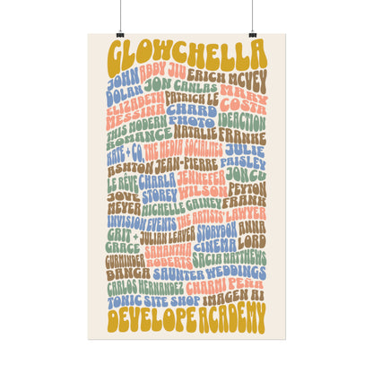 Glowchella Lineup Rolled Poster