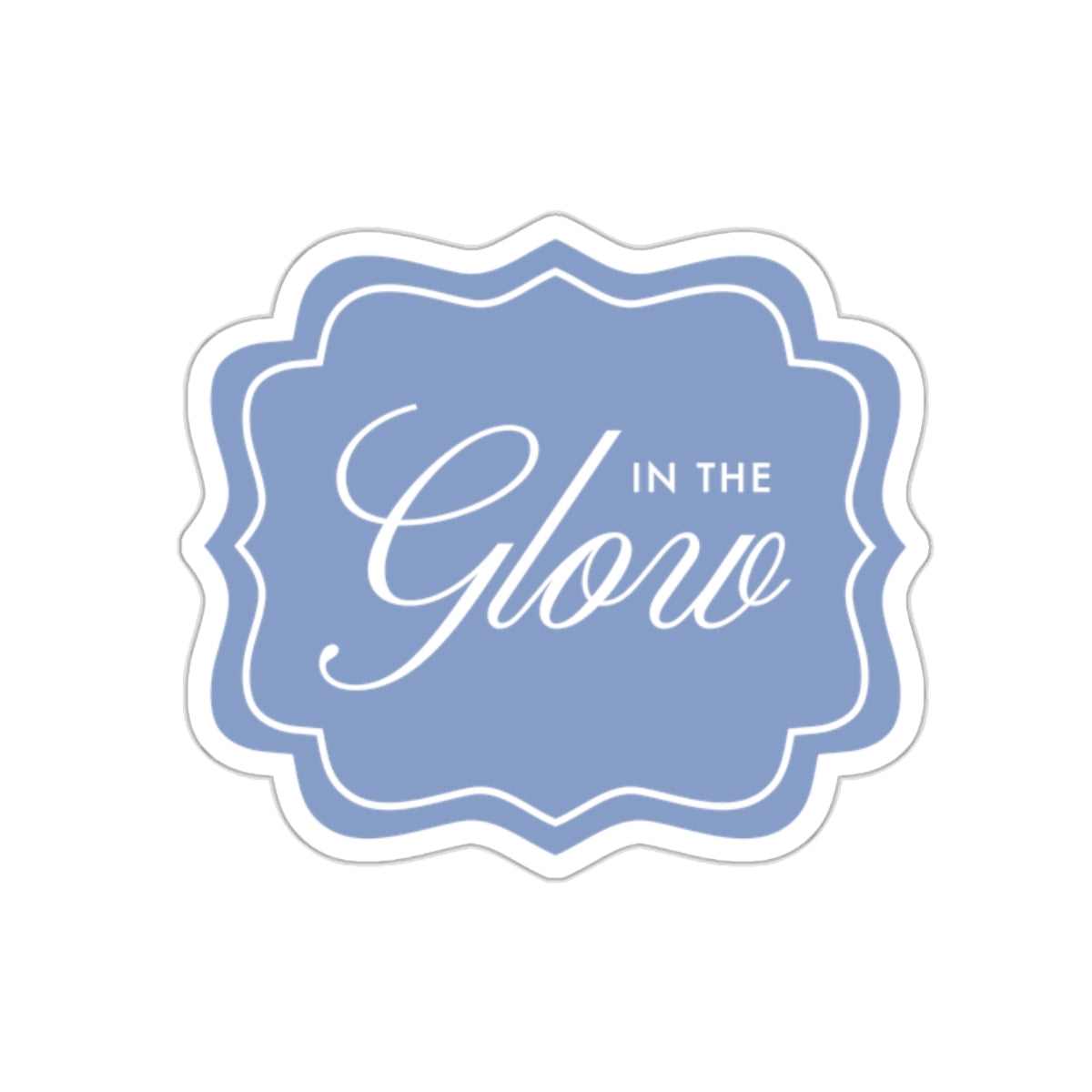 In the Glow Badge Sticker - Cornflower