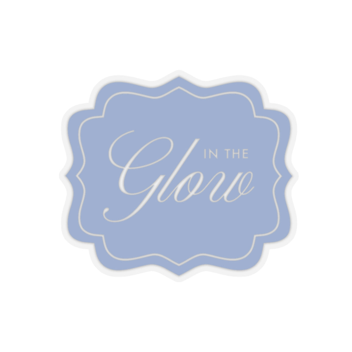 In the Glow Badge Sticker - Cornflower