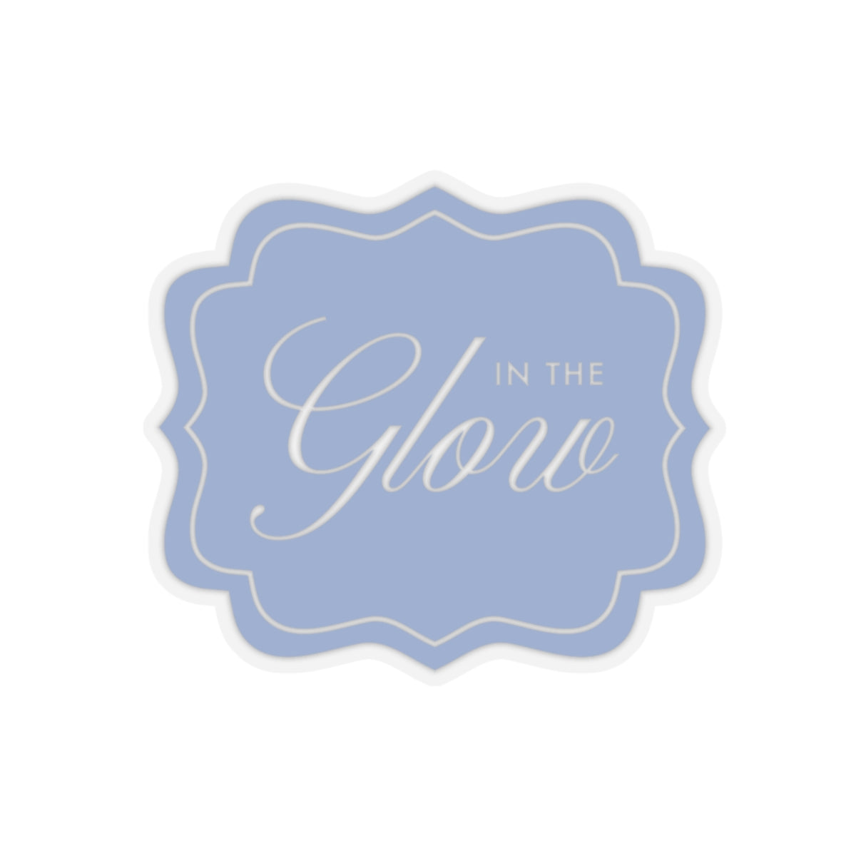 In the Glow Badge Sticker - Cornflower
