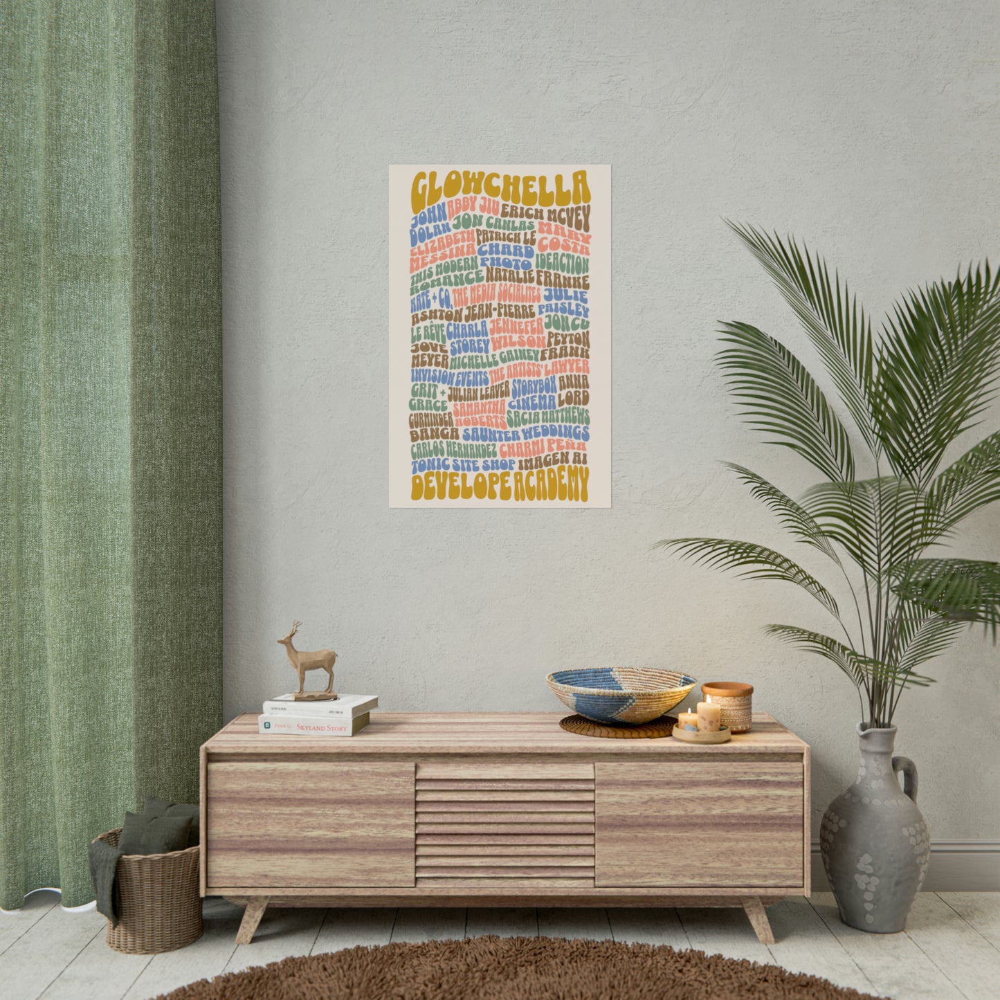 Glowchella Lineup Rolled Poster