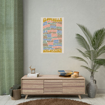 Glowchella Lineup Rolled Poster