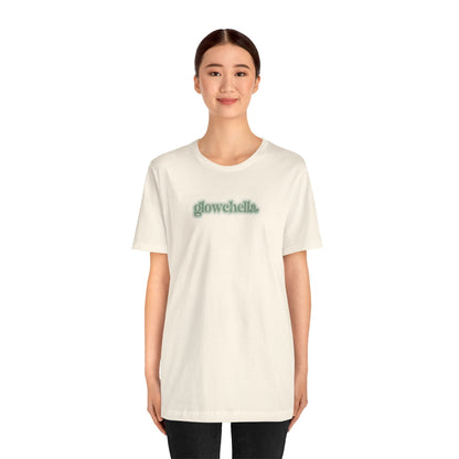 Glowchella Short Sleeve Tee - Ivory/Green
