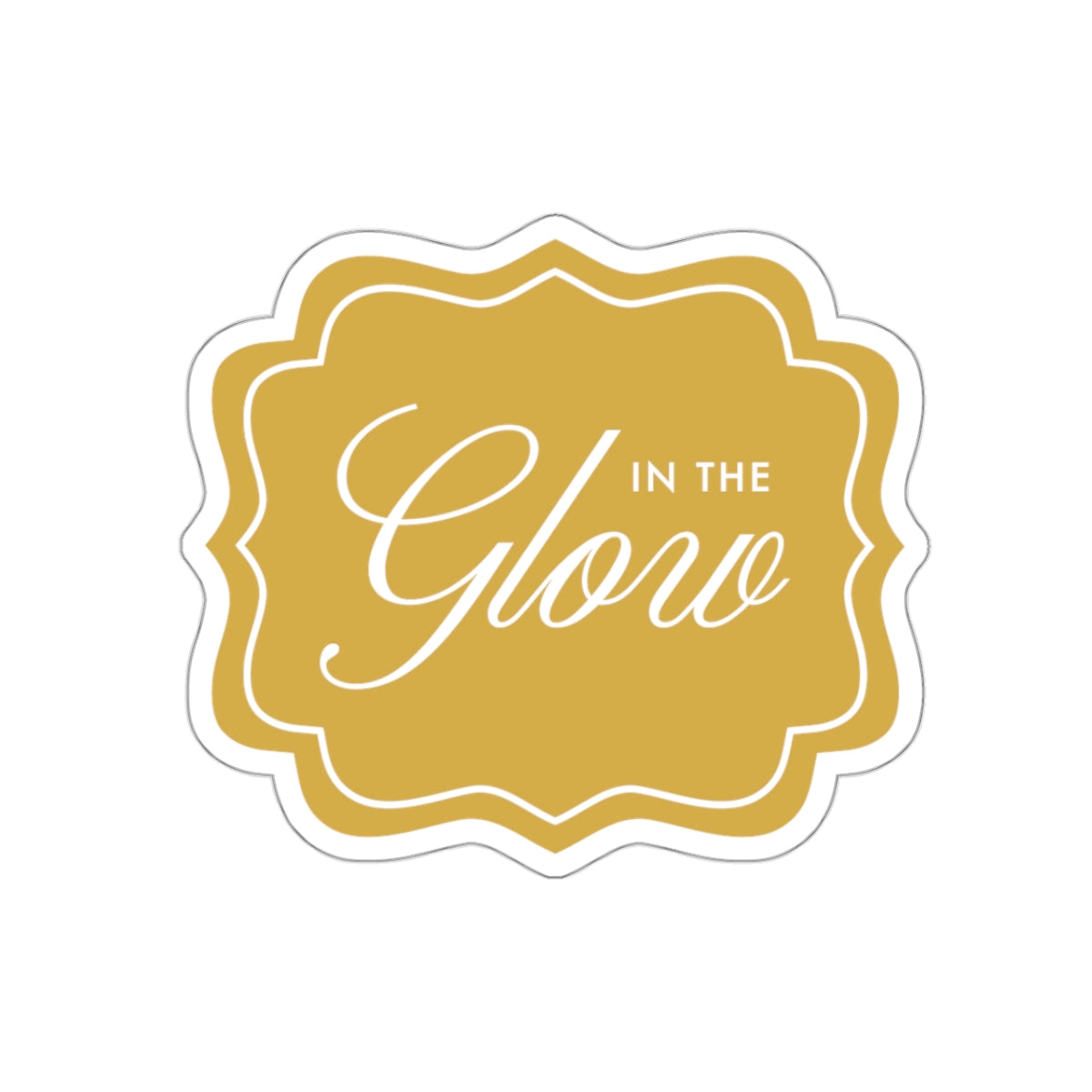 In the Glow Badge Sticker - Chartreuse