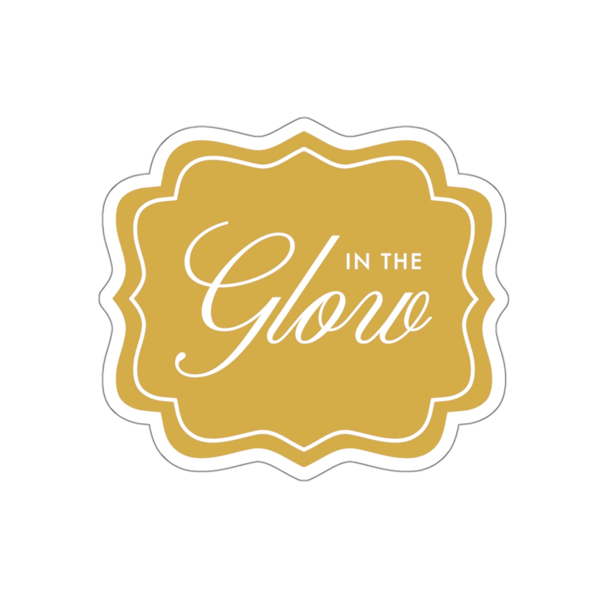 In the Glow Badge Sticker - Chartreuse