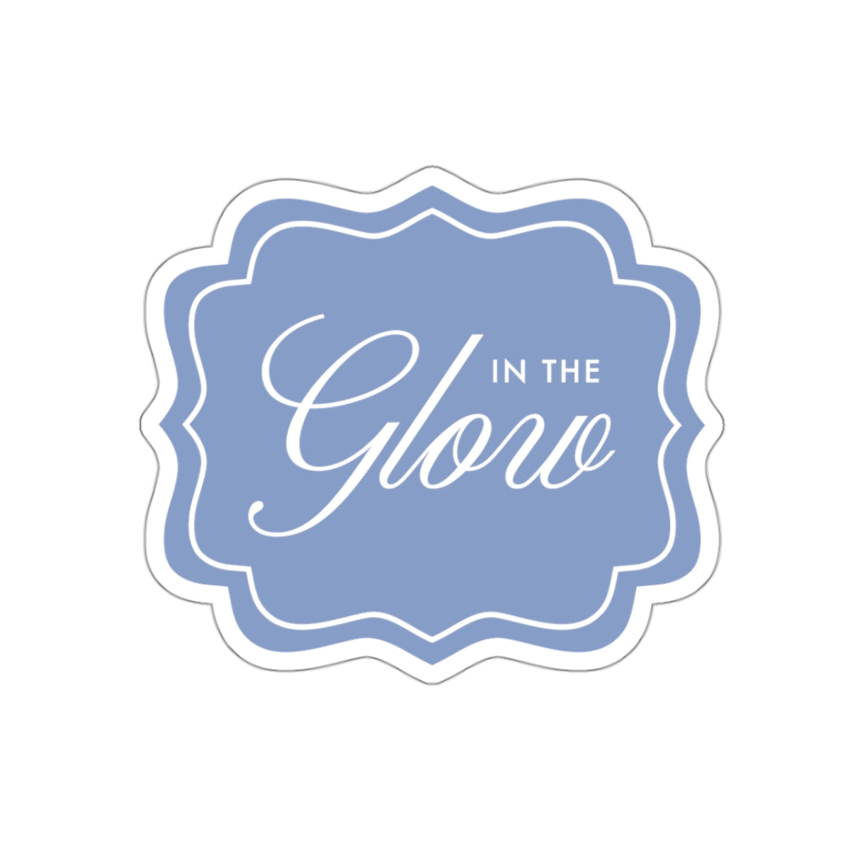 In the Glow Badge Sticker - Cornflower