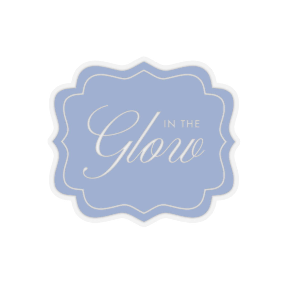 In the Glow Badge Sticker - Cornflower
