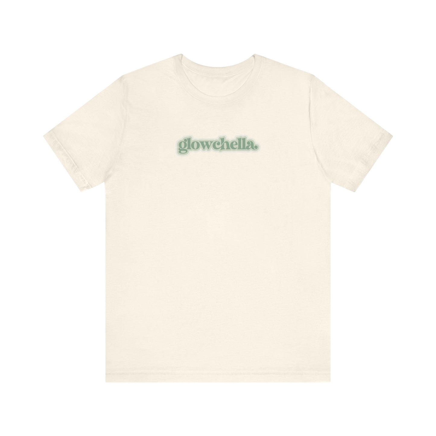 Glowchella Short Sleeve Tee - Ivory/Green
