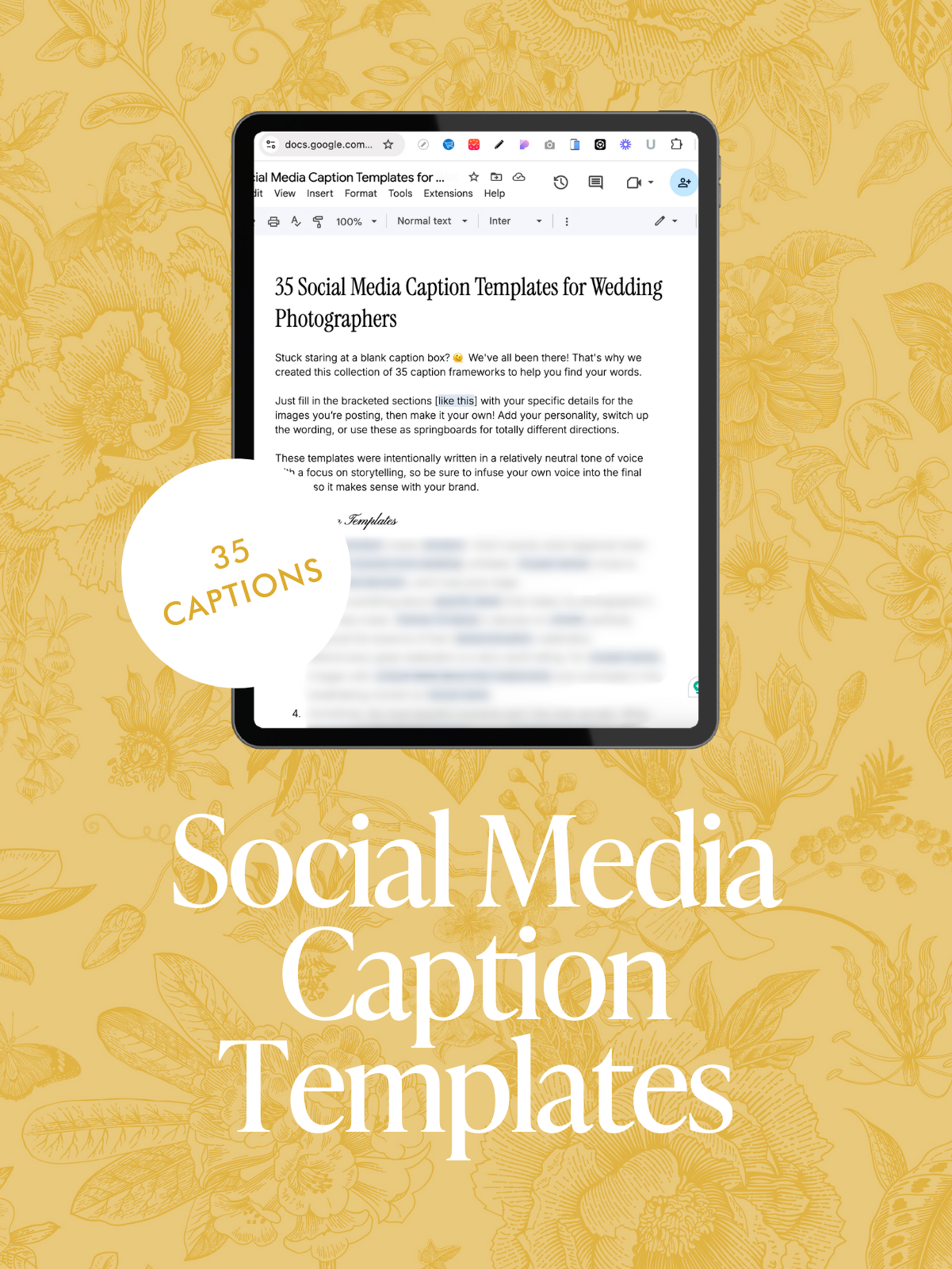 35 Social Media Caption Templates for Wedding Photographers