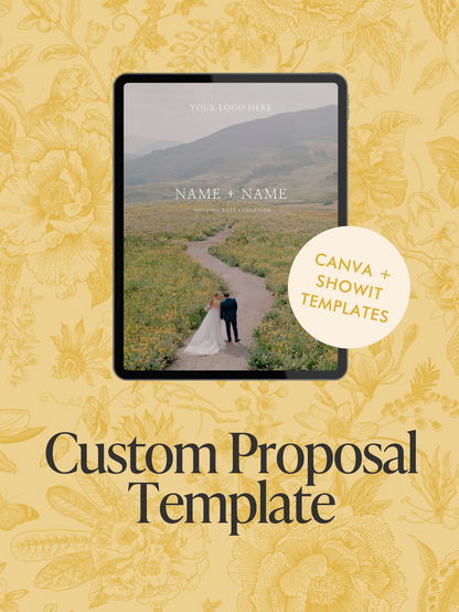 Custom Proposal Template for Photographers