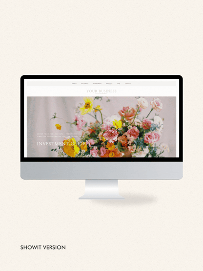 Investment Guide Template for Photographers