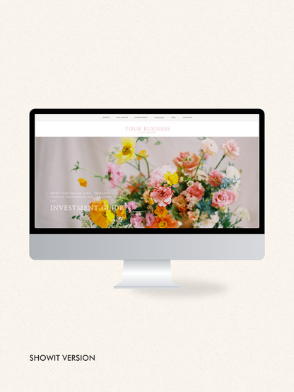 Investment Guide Template for Photographers