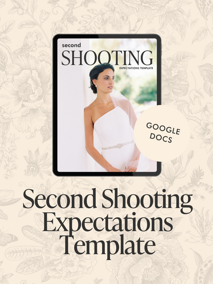 Second Shooter Expectations Template