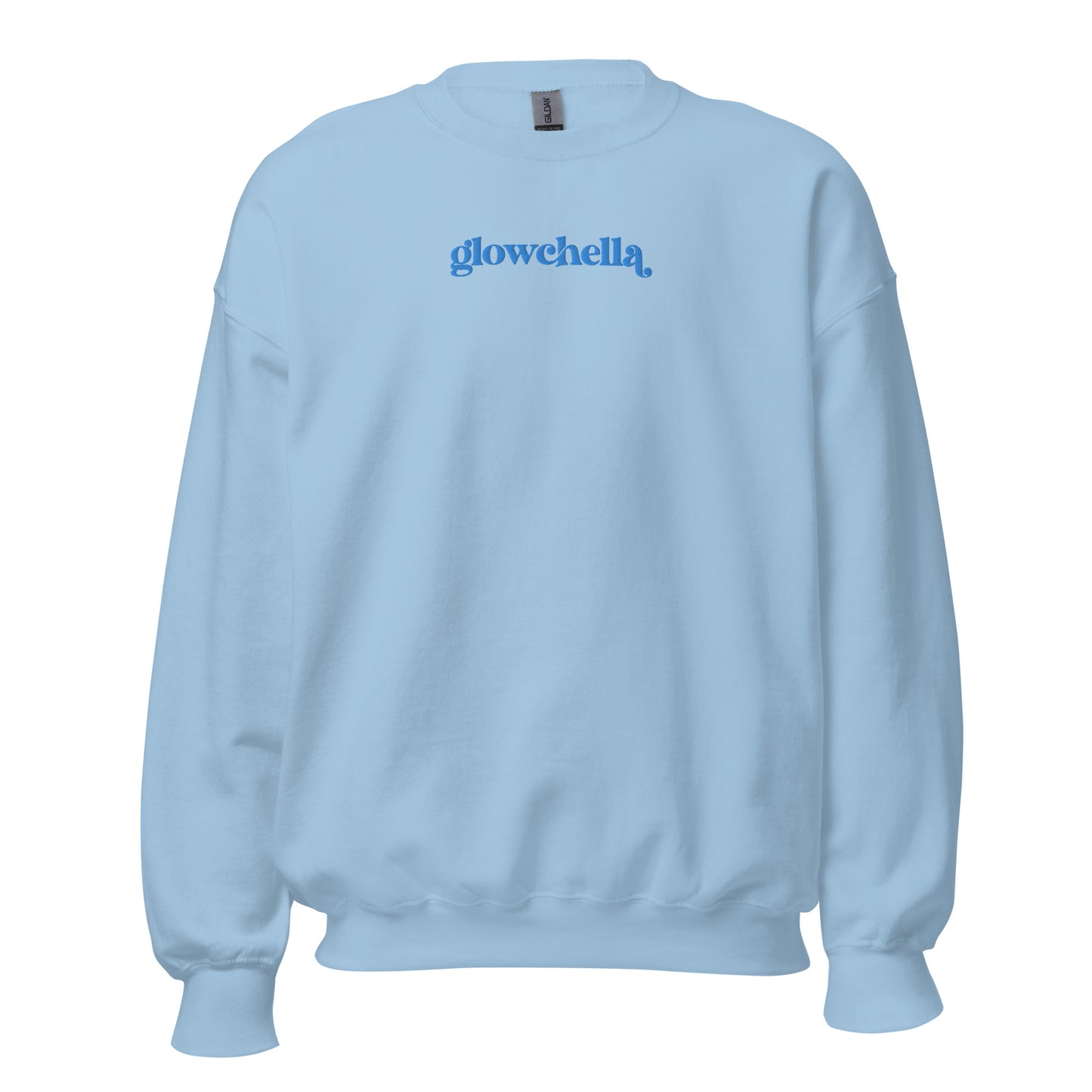 Glowchella Embroidered Crewneck - Blue