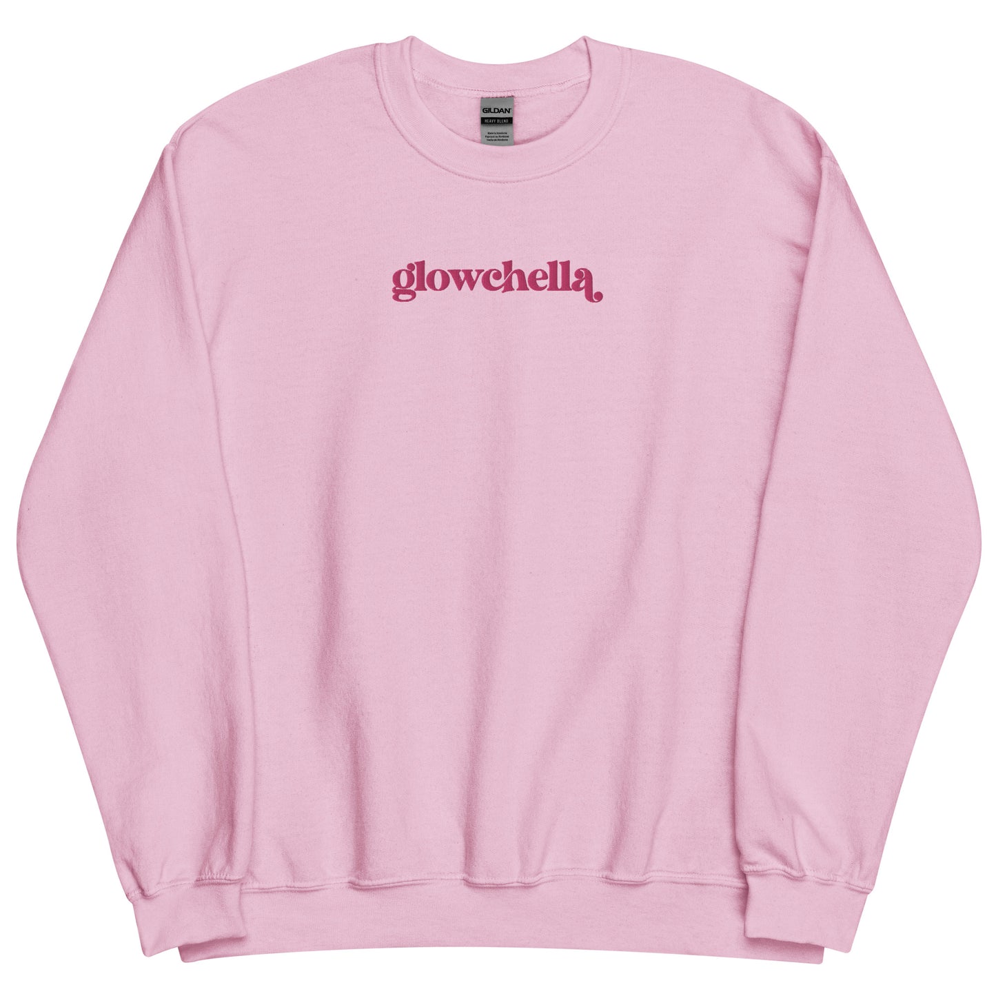 Glowchella Embroidered Crewneck - Pink