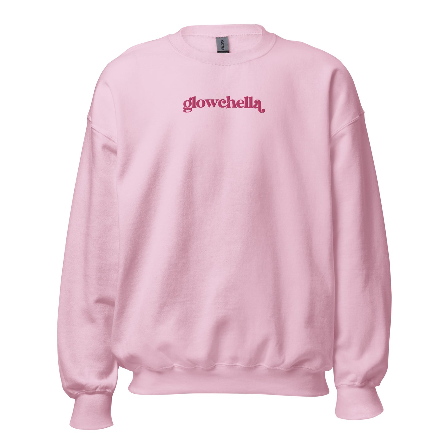 Glowchella Embroidered Crewneck - Pink