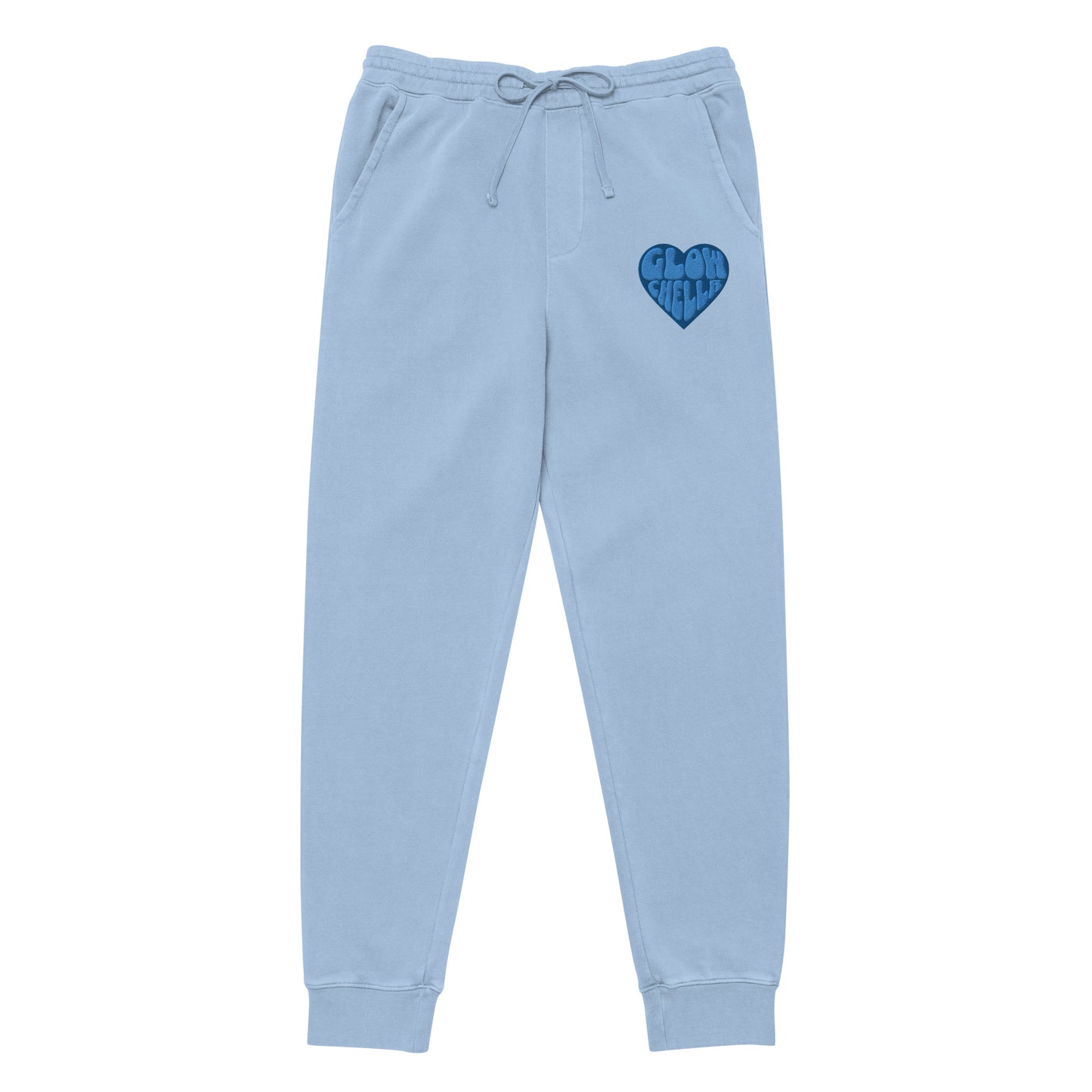 Glowchella Embroidered Sweatpants - Blue