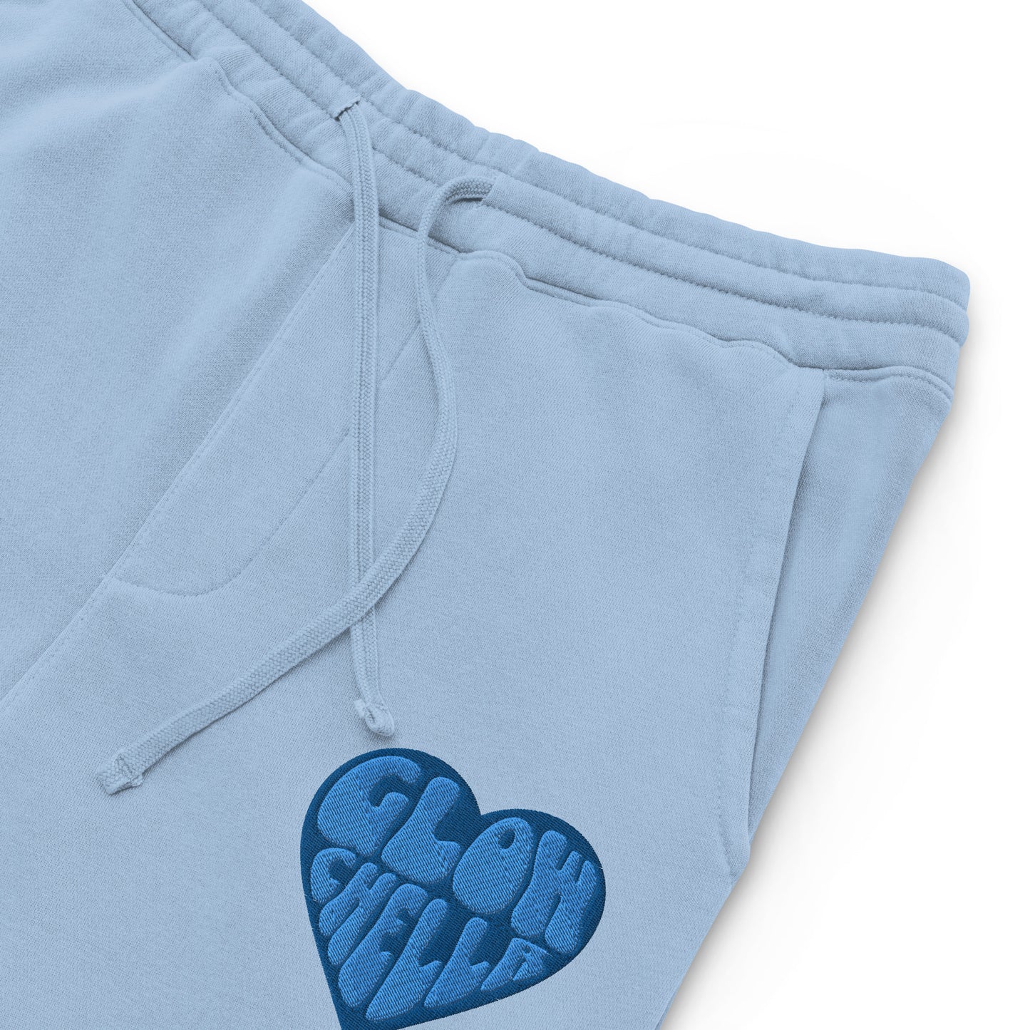 Glowchella Embroidered Sweatpants - Blue