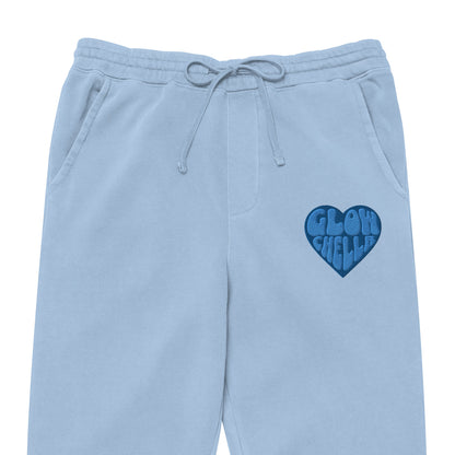 Glowchella Embroidered Sweatpants - Blue