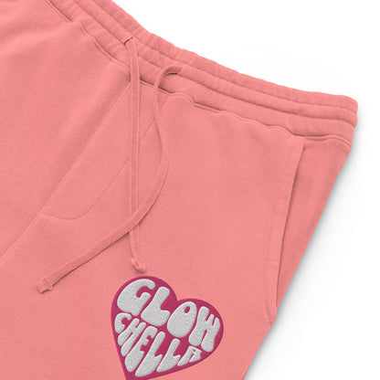Glowchella Embroidered Sweatpants - Pink