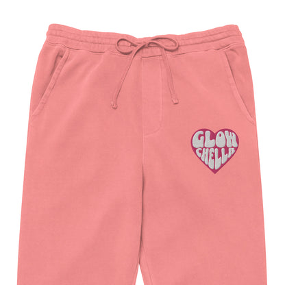 Glowchella Embroidered Sweatpants - Pink